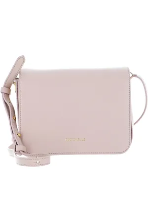 Coccinelle Leren Schoudertas Lea Crossbody Bag Roze