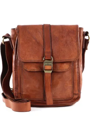 Campomaggi Leren Schoudertas Crossbody Bruine