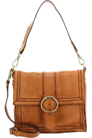 Campomaggi Schoudertas Handtas Shoulder Bag With Flap Bruine