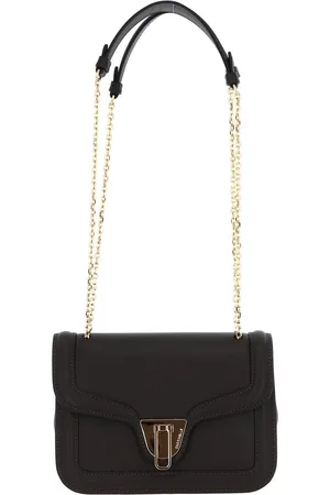 Coccinelle Leren Schoudertas Avondtas Marvin Twist Handbag Bruine