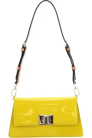 Furla Leren Schoudertas Avondtas Zoe Mini Shoulder Bag Geel
