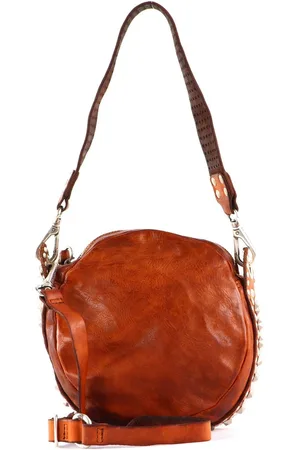 Campomaggi Leren Schoudertas Circle Crossbody Bag Bruine