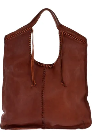 Campomaggi Leren Schoudertas Shopping Bag Bruine
