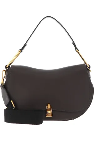 Coccinelle Leren Schoudertas Magie Selleria Handbag Donkerbruin