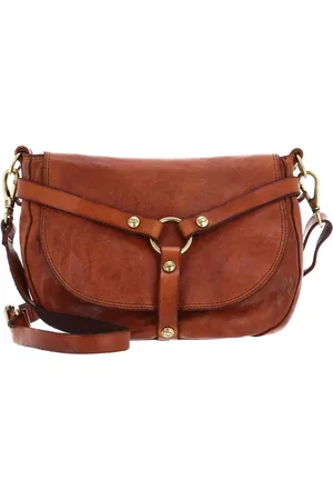 Campomaggi Leren Schoudertas Crossbody Bag Terracotta