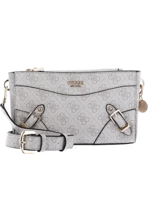 Guess Schoudertas Didi Mini Double Compartment Top Zip Beige