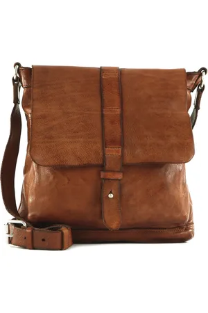 Campomaggi Leren Schoudertas Dioniso Crossbody Bag Bruine