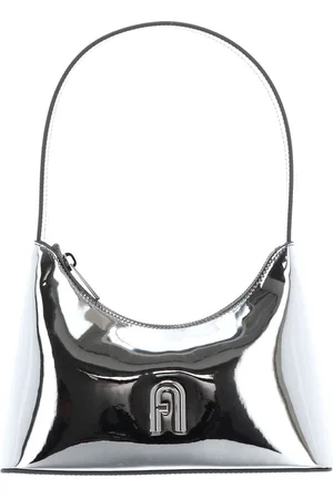 Furla Schoudertas Avondtas Diamante Mini Shoulder Bag Zilverkleurig