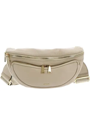Abro+ Leren Schoudertas Leather Dalia Belt Bag Cargo Beige