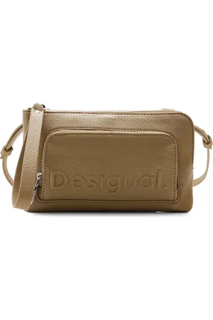 Desigual Schoudertas Half Logo 24 Lisa Crossbody Bag Taupe