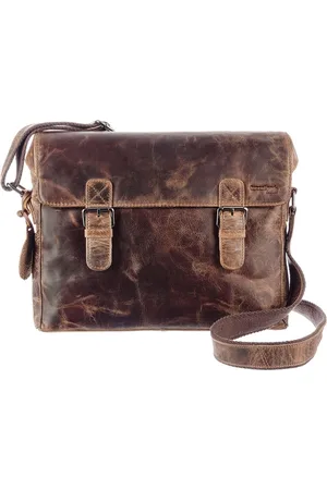 Greenland Leren Schoudertas Montana Shoulderbag Bruine