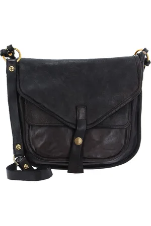 Campomaggi Leren Schoudertas Orleans Crossbody Bruine