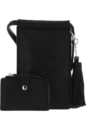 Marc O’ Polo Leren Telefoontasje Kaarthoes Carmen Set Zwart