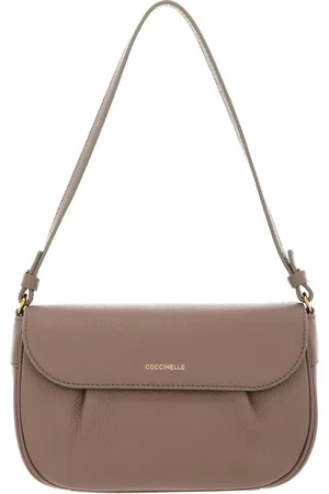 Coccinelle Leren Schoudertas Buff Mini Bag Grained Leather