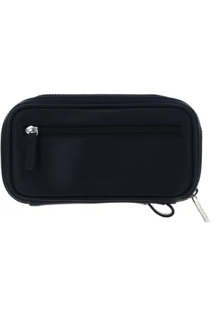 Leonhard Heyden Leren Utensil zak Montreal Tech Organizer Donkerblauw