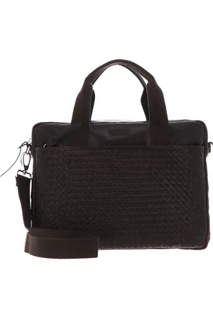 Mano Leren Business tas Schoudertas Don Luca Business Bag Donkerbruin