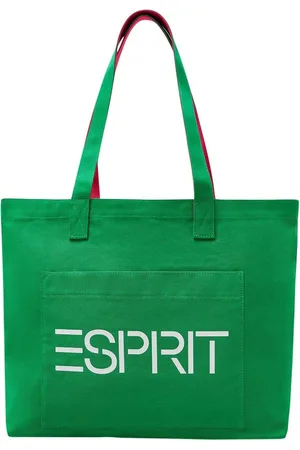 ESPRIT Shopper Schoudertas Logo EW Tote Groene