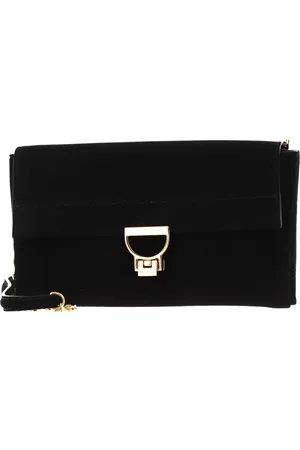 Coccinelle Leren Schoudertas Arlettis Suede Handbag Zwart