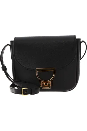 Coccinelle Leren Schoudertas Arlettis Handbag Grained Leather Zwart