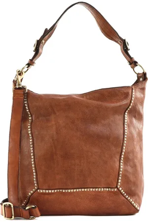 Campomaggi Leren Schoudertas Kura Shoulder Bag Bruine
