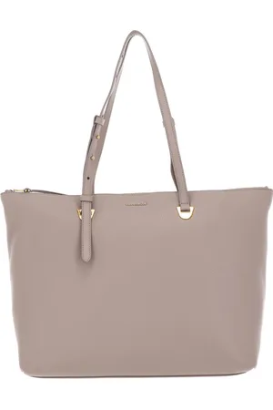Coccinelle Leren Schoudertas Shopper Lea Shoulder Bag Beige