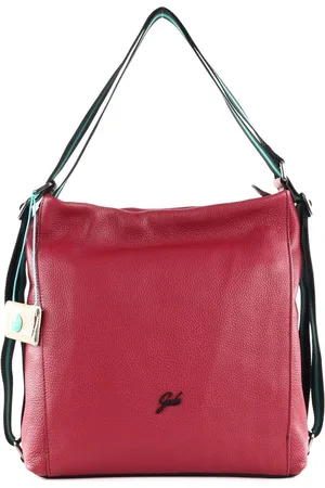 Gabs Leren Schoudertas Rugzak Aissa TG Bull Black Shoulder Bag Rood