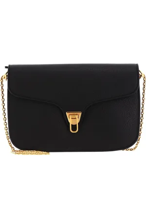 Coccinelle Leren Schoudertas Beat Soft Crossbody Zwart