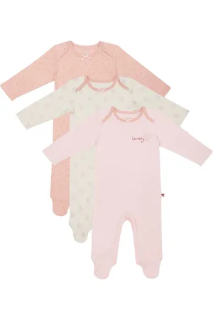 Merkloos 3 stuks baby pyjamas| baby pakjes | baby one suit | voordeelverpakking - sleepsuit onesie 12-18 maanden