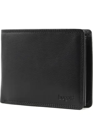 Bugatti Portemonnee Simbiosi Coin Wallet with Zip Compartment 9CC Zwart
