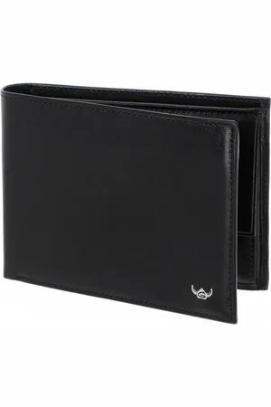 Golden head Leren Portemonnee Colorado RFID Protect Billfold Coin Wallet Zwart