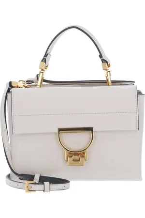 Coccinelle Leren Schoudertas Avondtas Arlettis Handbag Grainy Leather Crème