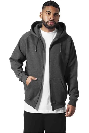 Urban classics Zip Vest met capuchon - S