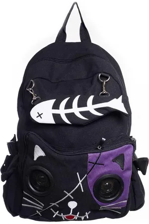Banned Retro Rugtas Kitty speaker /Paars