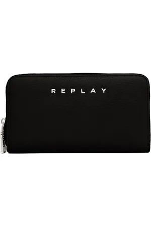 Replay Portemonnee Gusset Zip Around Wallet Zwart