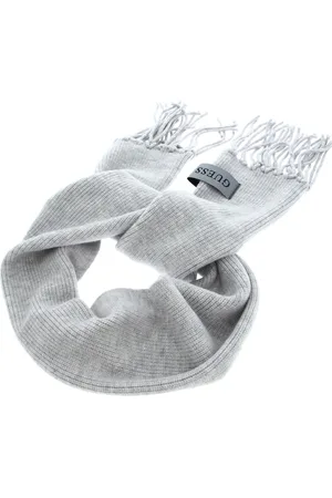 Guess Sjaal Scarf 30X180 Lichtgrijs