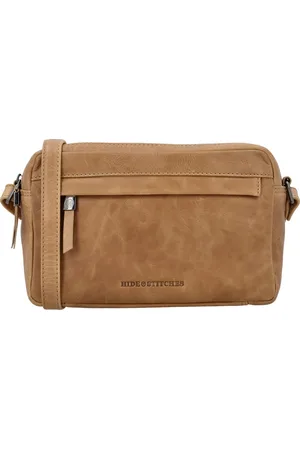 Hide & Stitches Porto Schoudertas - - 100% Leer
