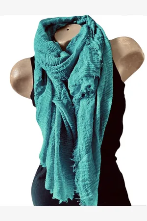 Merkloos Dames effen kleur sjaal 67# GREEN