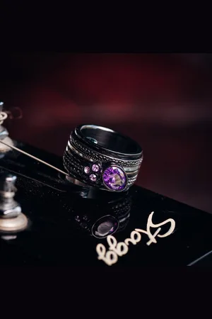 Ixxxi Jewelry-Rock Black Tanzanite- -Dames Ring