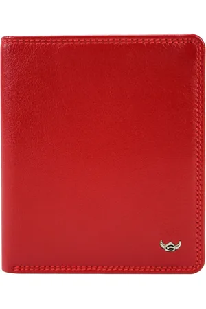 Golden head Leren Portemonnee Polo RFID Protect Billfold Coin Wallet Donkerrood
