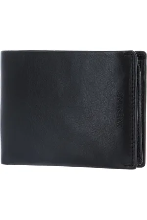 VALENTINO Leren Portemonnee David Wallet Zwart