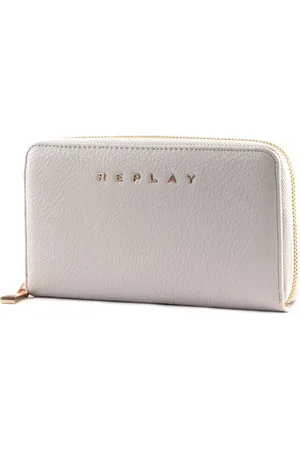 Replay Portemonnee Zip Around Wallet Lichtgrijs