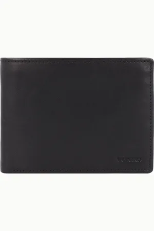VALENTINO Leren Portemonnee Five Wallet Zwart