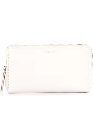 Tamaris Leren Portemonnee Amanda Zip Around Wallet Crème