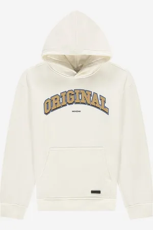 Nik & Nik Jongens Hoodie - Original - Off wit