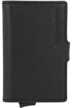 Piquadro Square Credit Card Holder Case Metal