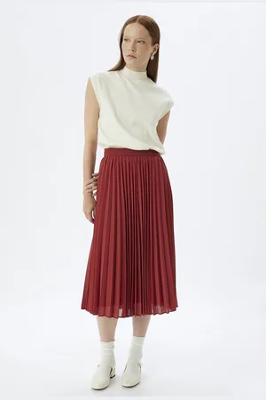 Koton Midi-lengte Dun geplooid Rok