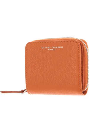 Gianni chiarini Leren Portemonnee Dollaro Wallet Neonoranje