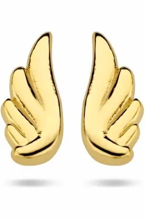 Cataleya Jewels Oorknoppen engelenvleugels zilver verguld