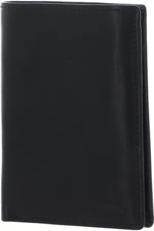 VALENTINO Leren Portemonnee Five Wallet Zwart