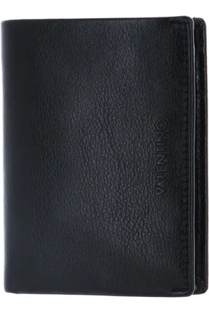 VALENTINO Leren Kaarthoes David Wallet Zwart
